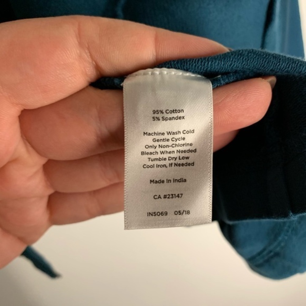 Talbots Teal Collared Front Zip Up Jacket Medium - image 8